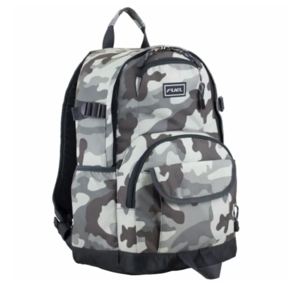 Fuel Millennial Tech Backpack - Army‎ Camo Nwt Grey/Off White